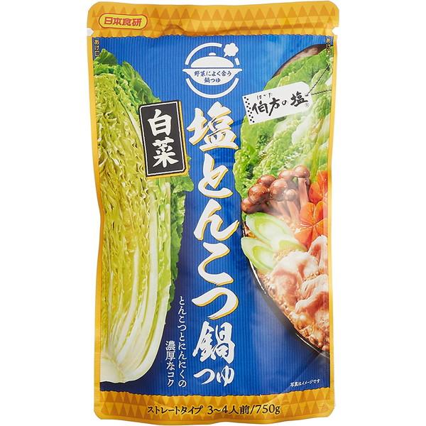 日本食研 白菜塩とんこつ鍋つゆ 750g ×10 メーカー直送