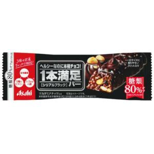 アサヒグループ食品 アサヒ 1本満足バー シリアルブラック 糖類80%オフ 1本 ×9 メーカー直送｜aprice