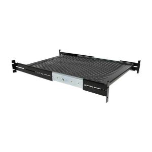 StarTech UNISLDSHF19 2U 放熱穴付スライド式サーバーラック棚板/収納棚