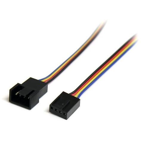 StarTech FAN4EXT12 ファン電源延長ケーブル(30cmオス-メス) メーカー直送