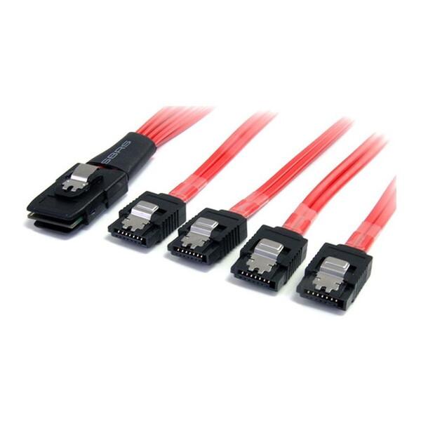 StarTech SAS8087S4100 Mini SAS-SATA変換ケーブル (1m SFF-...