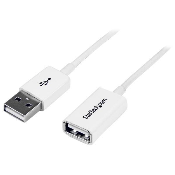 StarTech USBEXTPAA1MW ホワイト USB2.0延長ケーブル(1m) メーカー直送