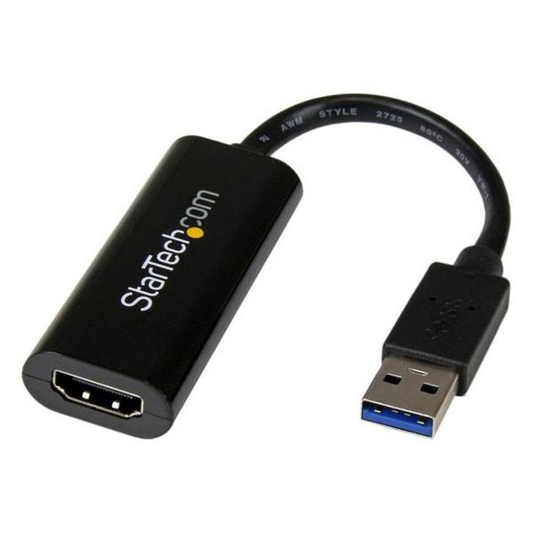 StarTech USB32HDES ブラック USB 3.0 - HDMI変換アダプタ(スリムタイ...