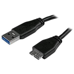 StarTech USB3AUB15CMS Micro USB 3.0スリムケーブル 15cm｜aprice