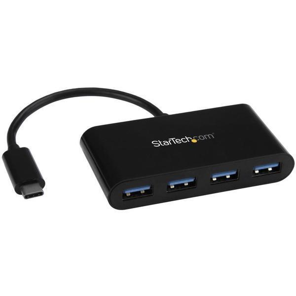 StarTech HB30C4AB ブラック 4ポートUSB 3.0ハブ USB Type-C接続 ...