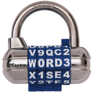 Master Lock 1534JADBLU ブルー 5桁ワード可変式南京錠