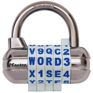 Master Lock 1534JADWHT ホワイト 5桁ワード可変式南京錠
