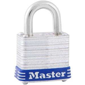 Master Lock 7JAD 積層ラミネートスチール シリンダー式南京錠