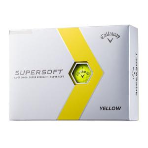 日本正規品 キャロウェイ SUPERSOFT(スーパーソフト) ゴルフボール 2023年モデル イエローグロシー 1ダース(12個入り)