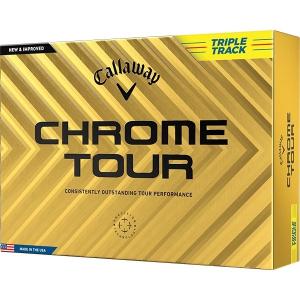 日本正規品 キャロウェイ CHROME TOUR(クロムツアー) ボール 2024年モデル トリプルトラック イエロー 1ダース(12個入り)