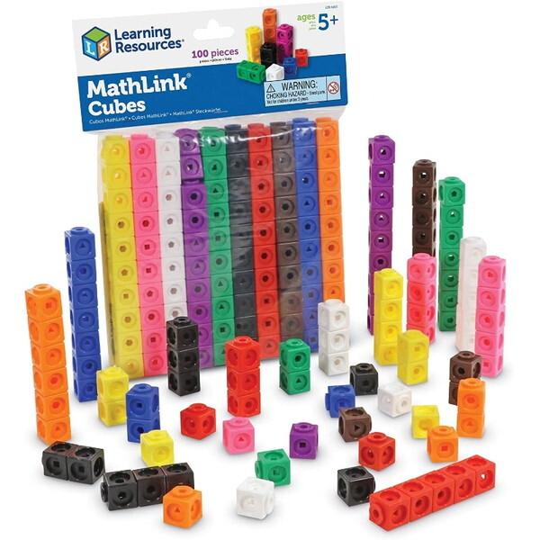 Learning Resources LER 4285 MathLink Cubes 算数キューブ ...