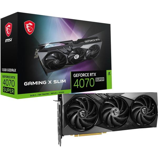 MSI GeForce RTX 4070 SUPER 12G GAMING X SLIM ブラック ...