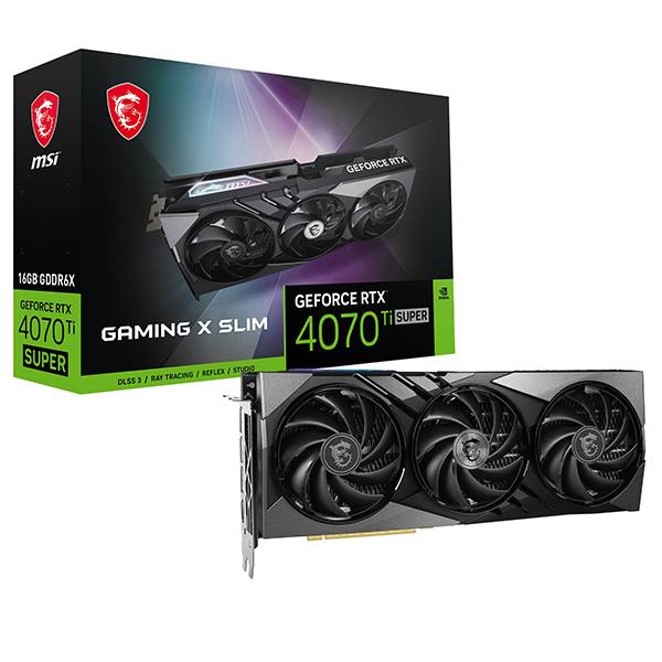 MSI GeForce RTX 4070 Ti SUPER 16G GAMING X SLIM ブラ...