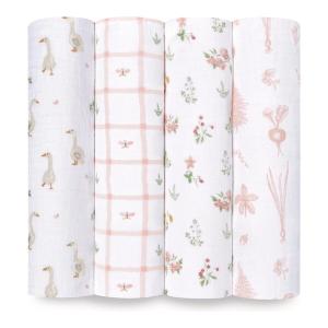 aden + anais エイデンアンドアネイ おくるみ スワドル カントリーフローラル 4枚 SWADAEESWC40031