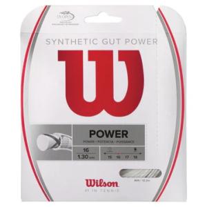 ウイルソン 硬式テニス用 ガット SYNTHETIC GUT POWER16 ナチュラル 1.30m...