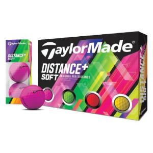 テーラーメイド(TaylorMade) ディスタンスソフトプラス ソフトマルチカラーボール 1ダース(12個入り) 日本正規品