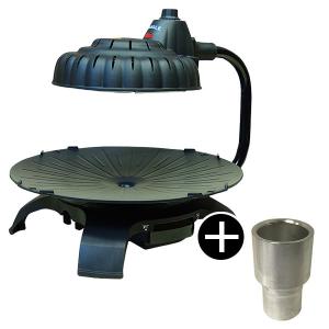 ZAIGLE 赤外線サークルロースター ザイグルハンサム + 高さ調整アダプター付き お買い得セット