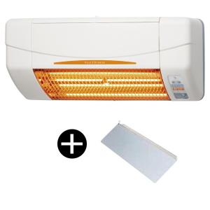 高須産業 SDG-1200GSM + RD-HG1 温風ガードセット 涼風暖房機(脱衣室・トイレ・小部屋用/非防水仕様) グラファイトヒーター