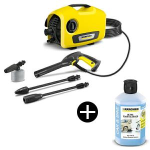 KARCHER(ケルヒャー) K2サイレント 高圧洗浄機 (50Hz/60Hz共用) + 6.295-743.0 3 IN 1 ウルトラフォームクリーナー