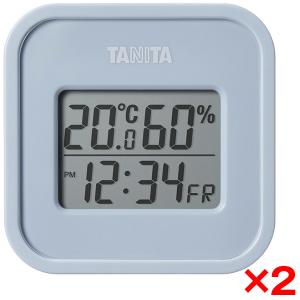 2個セット TANITA TT-588-BL ブルーグレー 温湿度計｜aprice