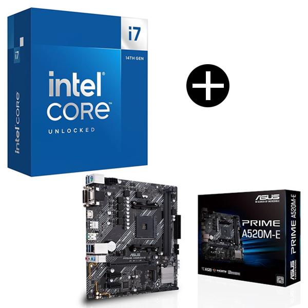 Intel Corei7-14700K CPU + ASUS PRIME A520M-E マザーボー...