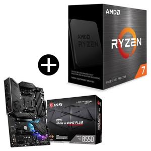 国内正規品 AMD Ryzen 7 5700X W/O Cooler CPU + MSI MPG B550 GAMING PLUS ATXマザーボード(AMD B550チップセット搭載) セット｜aprice