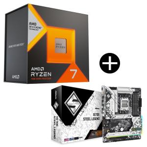 AMD AMD Ryzen7 7800X3D W/O Cooler (8C/16T 4.2Ghz 120W) 100-100000910WOF ゲーミングプロセッサー + ASRock X670E Steel Legend マザーボード セット｜aprice