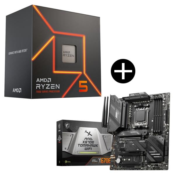 AMD Ryzen5 7600 With Wraith Stealth Cooler 100-100...