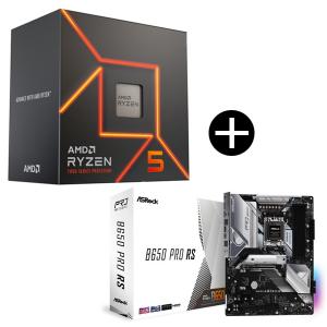 AMD Ryzen5 7600 With Wraith Stealth Cooler 100-100001015BOX CPU (6C/12T 4.0Ghz 65W) + ASRock B650 Pro RS マザーボード セット