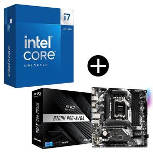 Intel Corei7-14700K CPU + ASRock B760M Pro-A/D4 マザーボード セット｜aprice