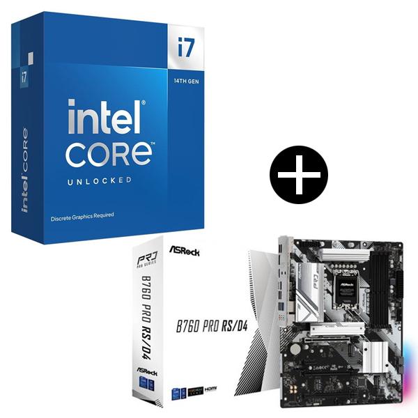 Intel Corei7-14700KF CPU + ASRock B760 Pro RS/D4 マ...