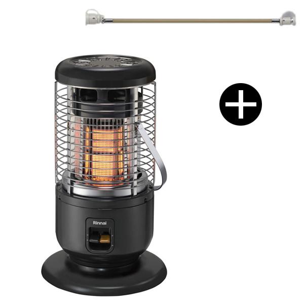 Rinnai R-1290VMS3(D)-LPG ガス赤外線ストーブ(プロパンガス用/木造14畳・鉄...
