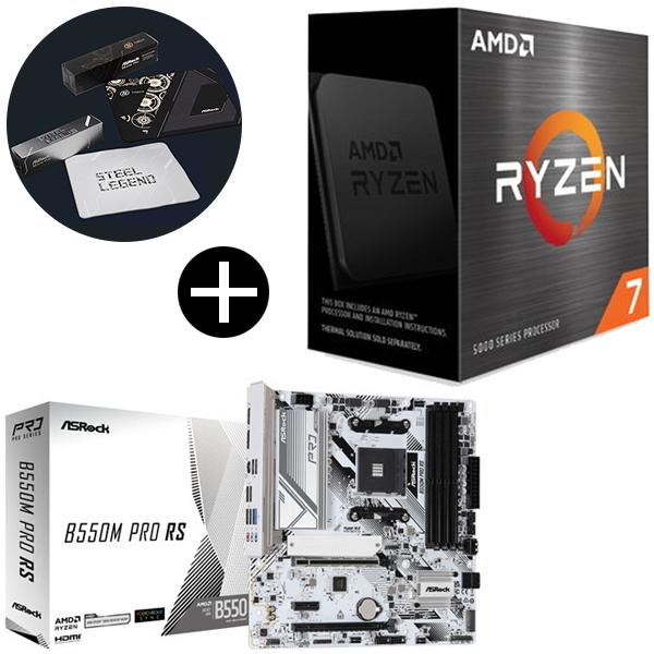 国内正規品 AMD Ryzen 7 5700X W/O Cooler CPU + ASRock B5...