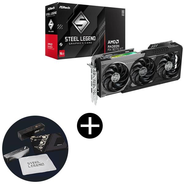ASRock RX9070XT SLD 16G ブラック グラフィックボード + ASRockオリジ...