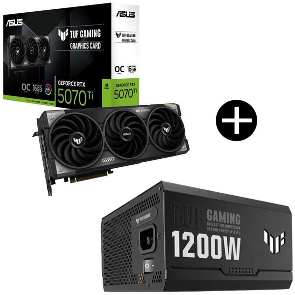 ASUS TUF-RTX5070TI-O16G-GAMING グラフィックボード + TUF-GAM...