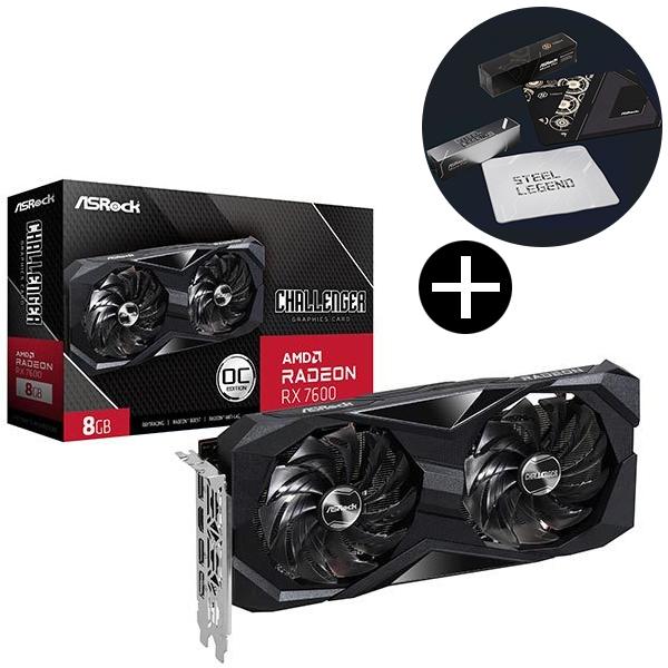 ASRock RX7600 CL 8GO Radeon Challenger 8GB OC グラフィ...