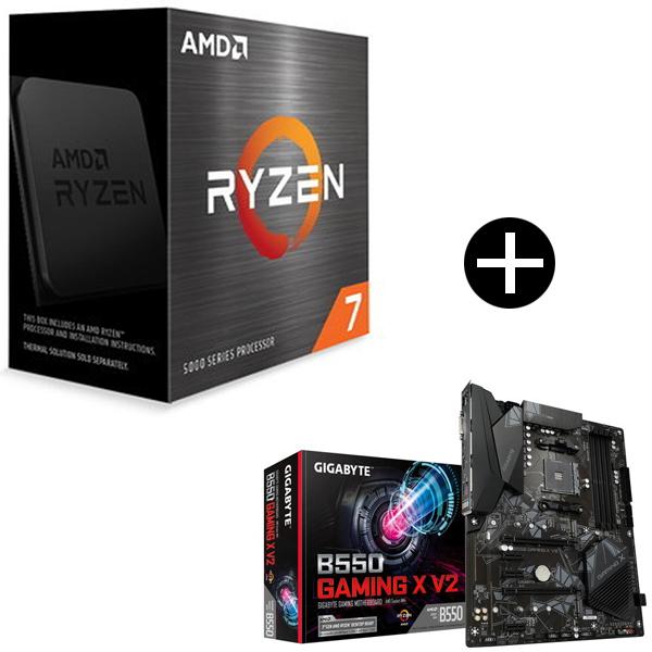 国内正規品 AMD Ryzen 7 5700X W/O Cooler CPU + GIGABYTE ...