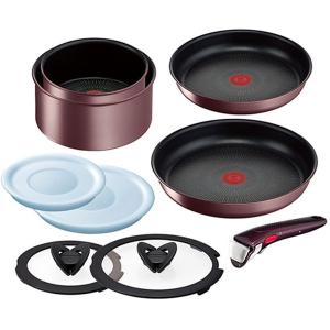 T-fal L38591 インジニオ・ネオ IHマロンブラウン・アンリミテッド セット9 フライパン 9点セット (IH対応)