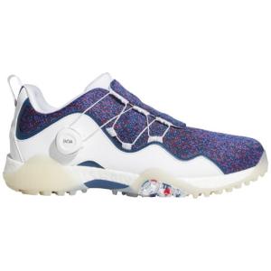 日本正規品 ADIDAS ゴルフシューズ 2021年 コードカオス ボア21 スパイクレス KZI13 フットウェアホワイト/レジェンドマリン/スカーレット 25.0cm