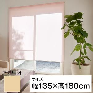ティオリオ 立川機工 ロールスクリーン アプリコット 無地防炎
