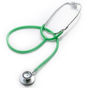 FOCAL FC-202-04 シルバー/グリーン シャープスコープ 外バネタイプ 聴診器