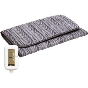 広電 CWR181G-HV グレイ ニット柄 らく寝ぼう 電気敷毛布 (180×80cm)