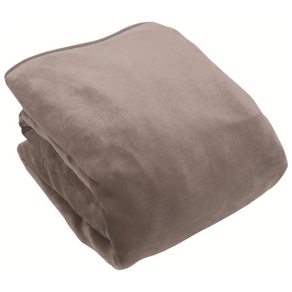広電 VWB101RW-MM モカ [電気かけしき毛布] フランネル 省エネ 丸洗い ダニ退治 節電...