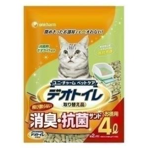 ユニチャーム デオトイレ 飛び散らない消臭・抗菌サンド4L 猫砂