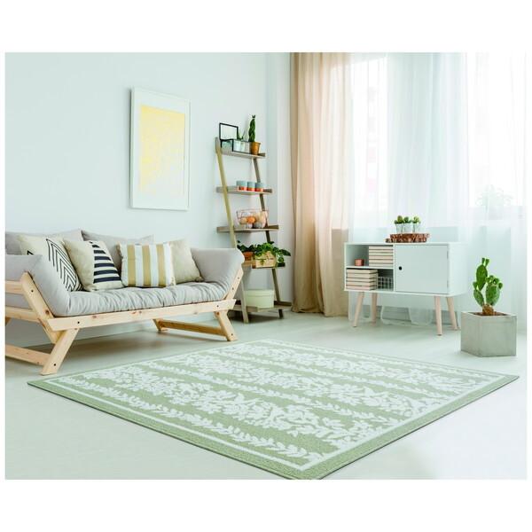 アスワン CA662135 『ファブリーズラグ』 フローナ グリーン 約130x190cm メーカー...