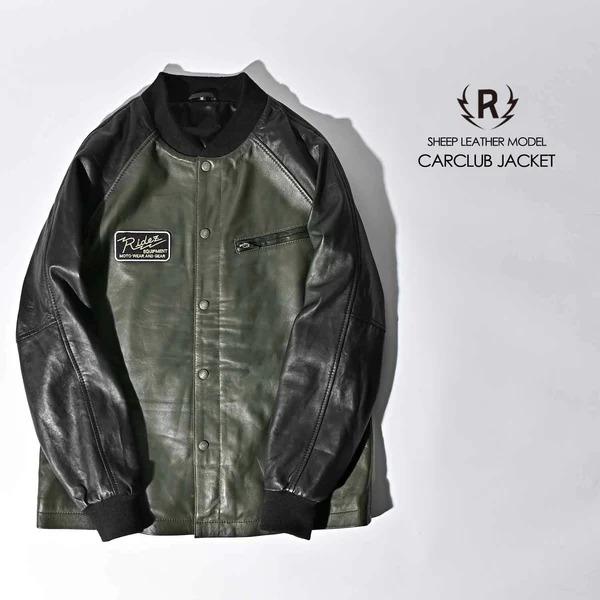 RIDEZ RLJ223 CARCLUB JACKET OLIVE XL ジャケット