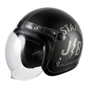 RIDEZ JB STANDARD BLACK 57-60cm未満 デザインジェットヘルメットの商品画像