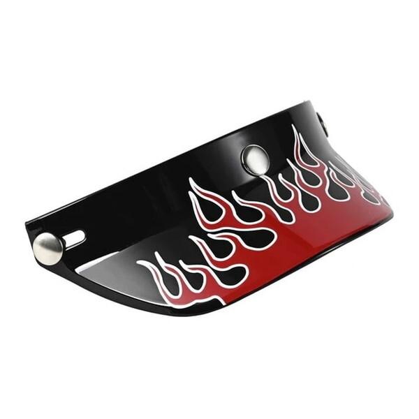 RIDEZ Duckhill Peak Visor Fire Red ファイアーレッド ショートバイ...