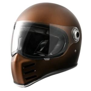 RIDEZ RIDEZ X HELMET MATT BROWN/SOLID EDITION L マットブラック バイク用フルフェイスヘルメットの商品画像