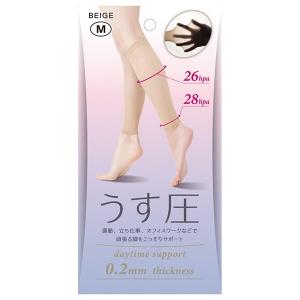 アルファックス 430018 極薄 着圧サポーター(2枚入・1足組) ベージュ